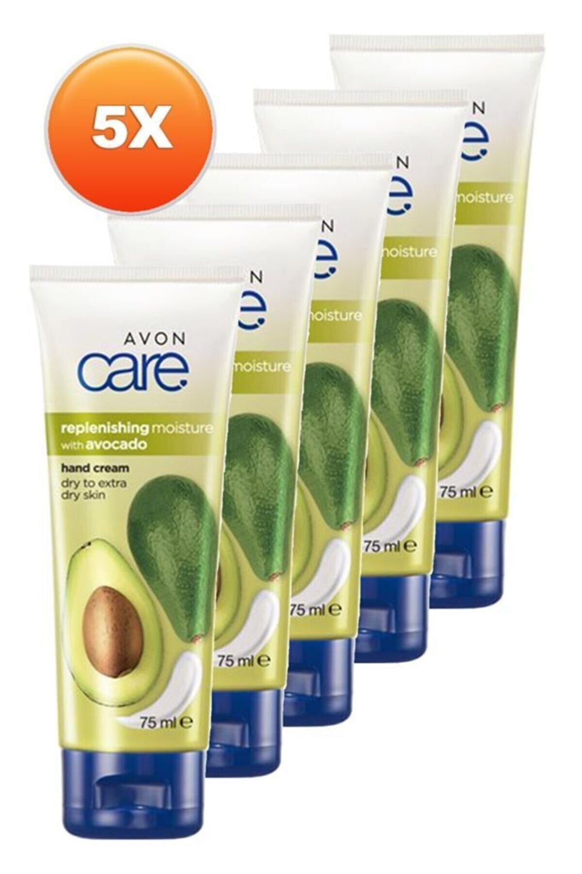 Avon Care hand cream with avocado extract, 75 ml, pack of 5