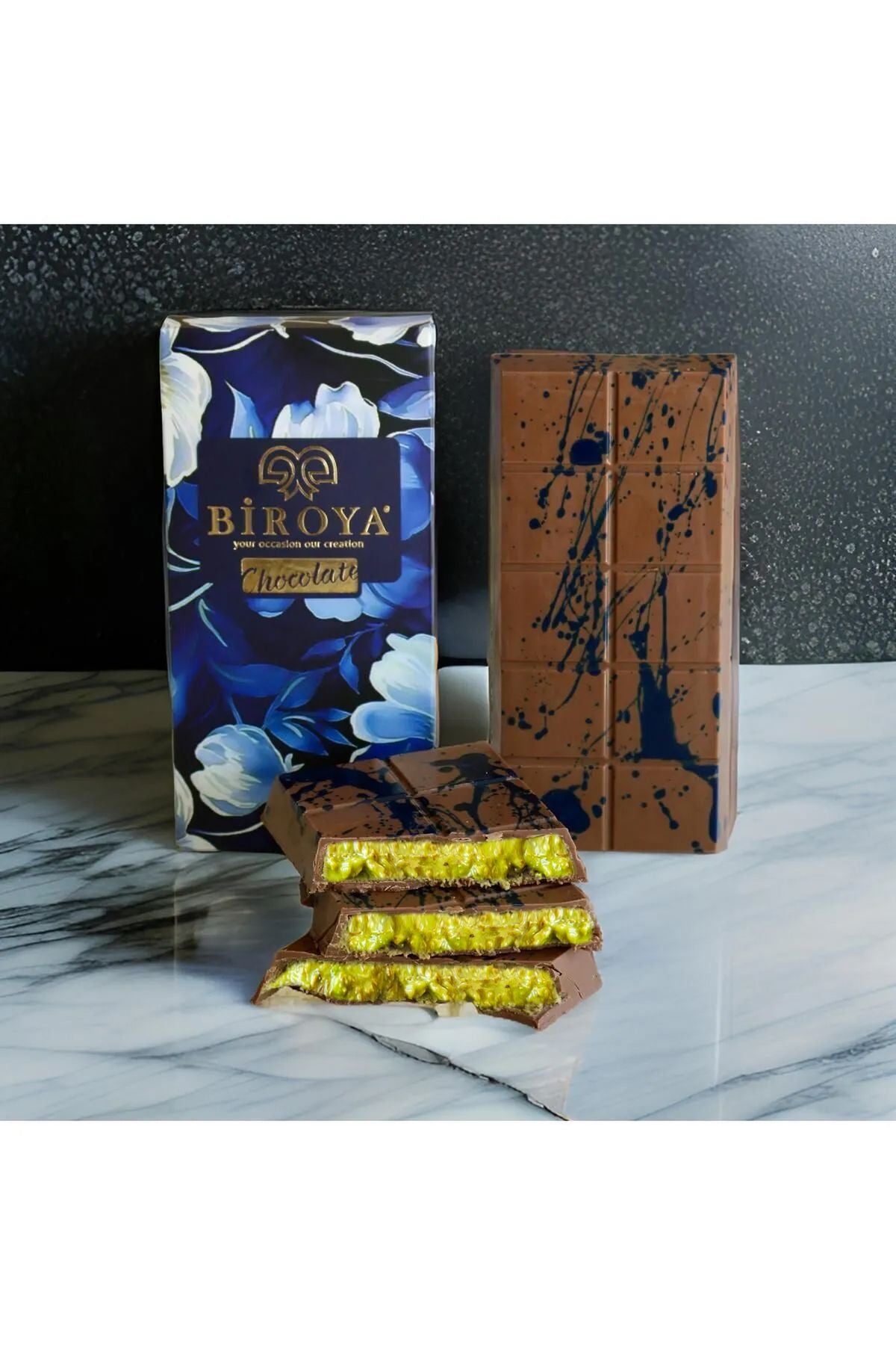 Biroya Dubai chocolate, 200 g, with cooler bag
