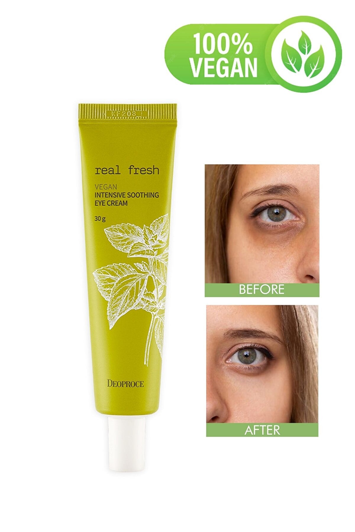 DEOPROCE Natural Dark Circle And Anti-Aging Moisturizing Vegan Eye Care Cream 30ml by Beauty Care Bag