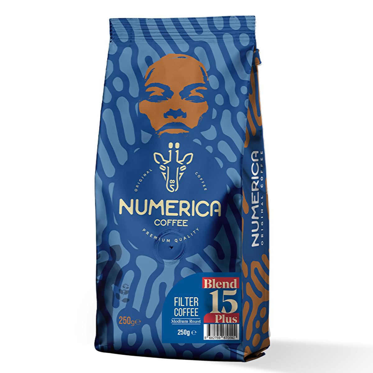 Numerica 100% Arabica Ground Coffee Blend - Rich Flavor Profile with Notes of Cocoa & Caramel - 250g by Beauty Care Bag