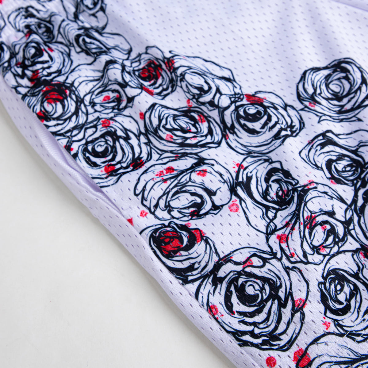 Cursed Flowers anime mesh shorts – view 2