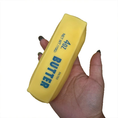 Butter Stick Squishy Stress Ball Fidget Toy Crunchy Squeeze Toy Round Blocks Filled ASMR Anti Stress Release Hand Relax Gift Toy by Torqelo.com