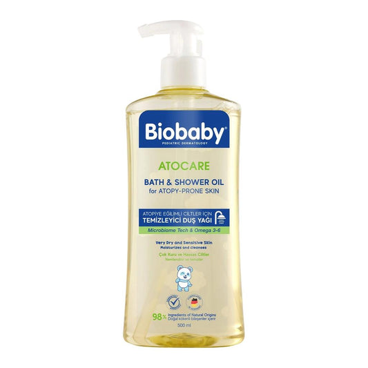 Biobaby Atocare Bath & Shower Oil for Dry Skin 500ml by Beauty Care Bag