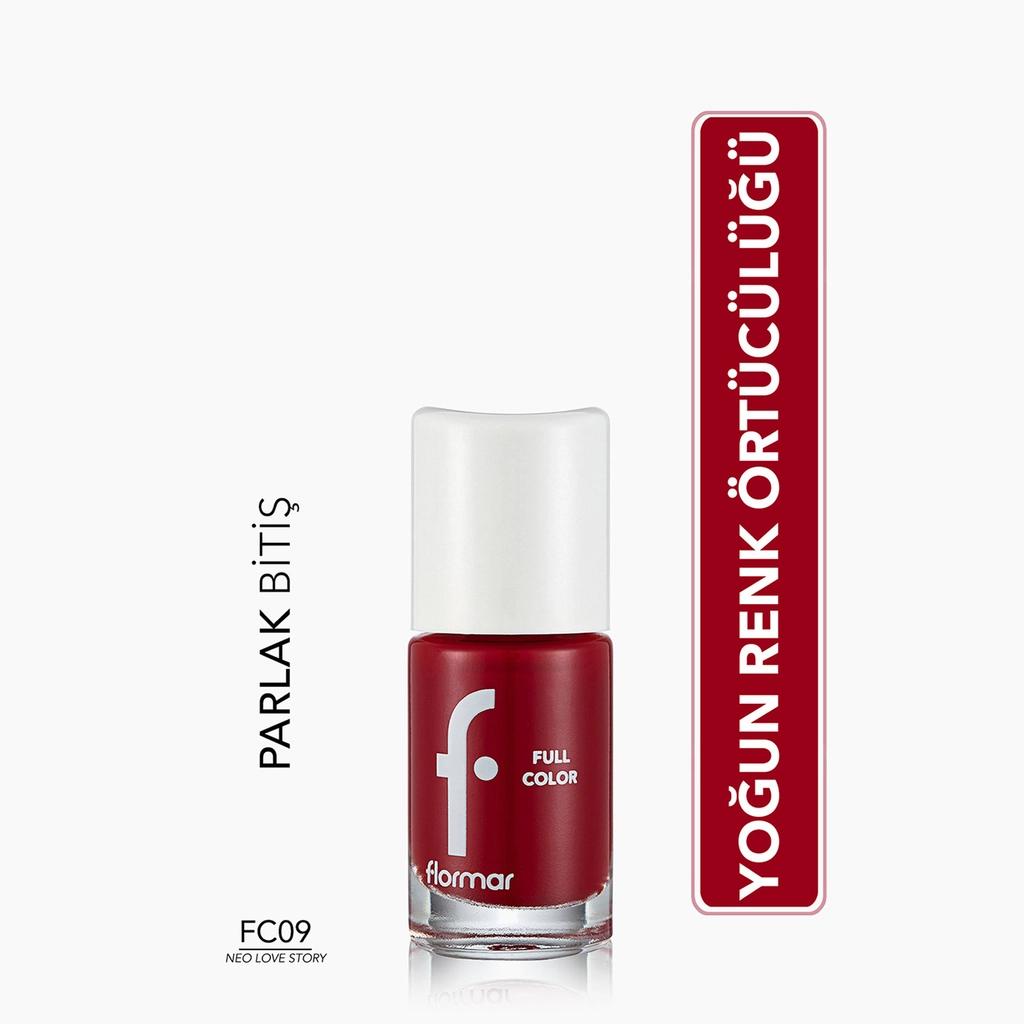 Flormar Full Color High-Pigment Nail Polish FC09 Neo Love Story by Beauty Care Bag
