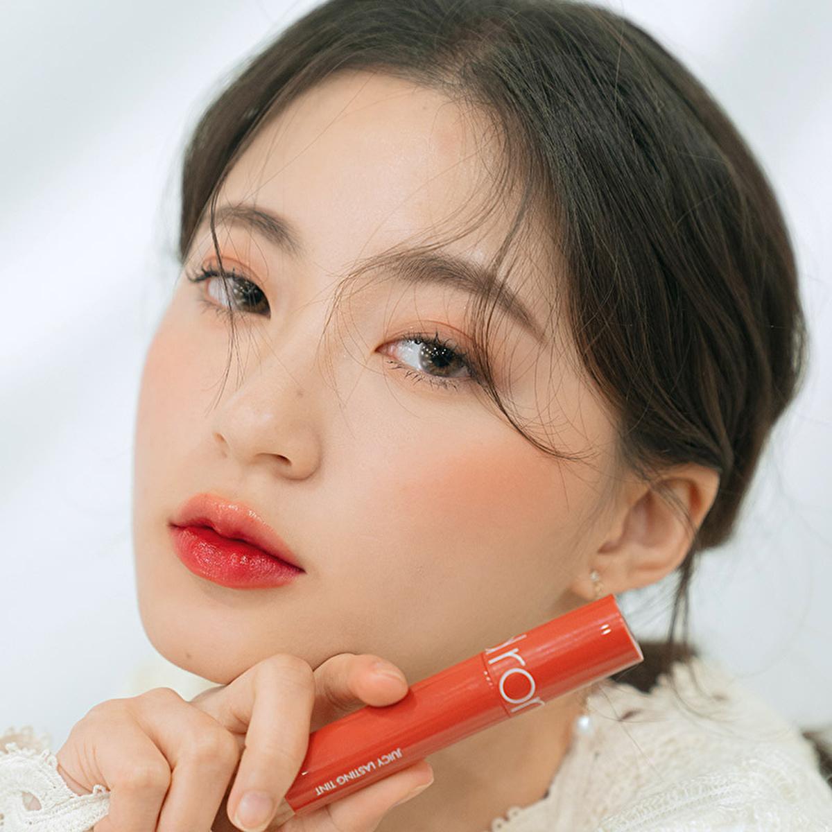 rom&nd Juicy Lasting Tint: Dark Coconut - Korean Lip Tint for Glossy, Hydrated & Long-Lasting Color by Beauty Care Bag