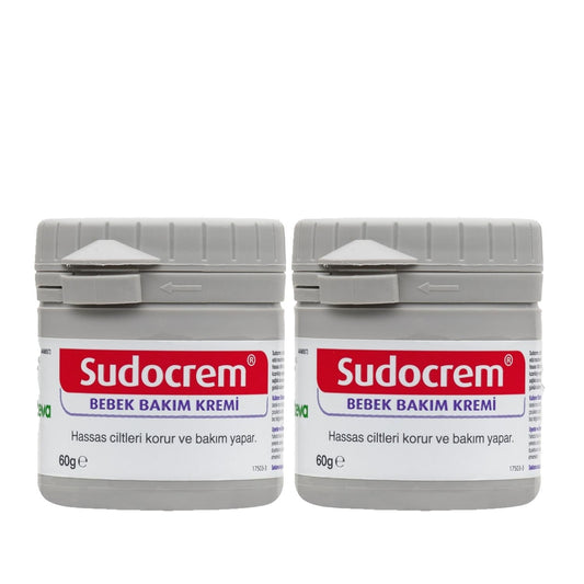 Sudocrem Baby Care Cream 60g x 2 - Gentle & Effective Skin Protection for Infants by Beauty Care Bag