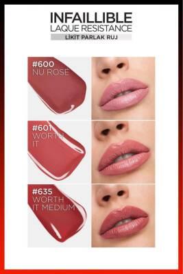 L'Oreal Paris Infaillible Drunk in Rose Liquid Lipstick - Long Lasting, High Shine, Vibrant Red Liquid Lipstick by Beauty Care Bag