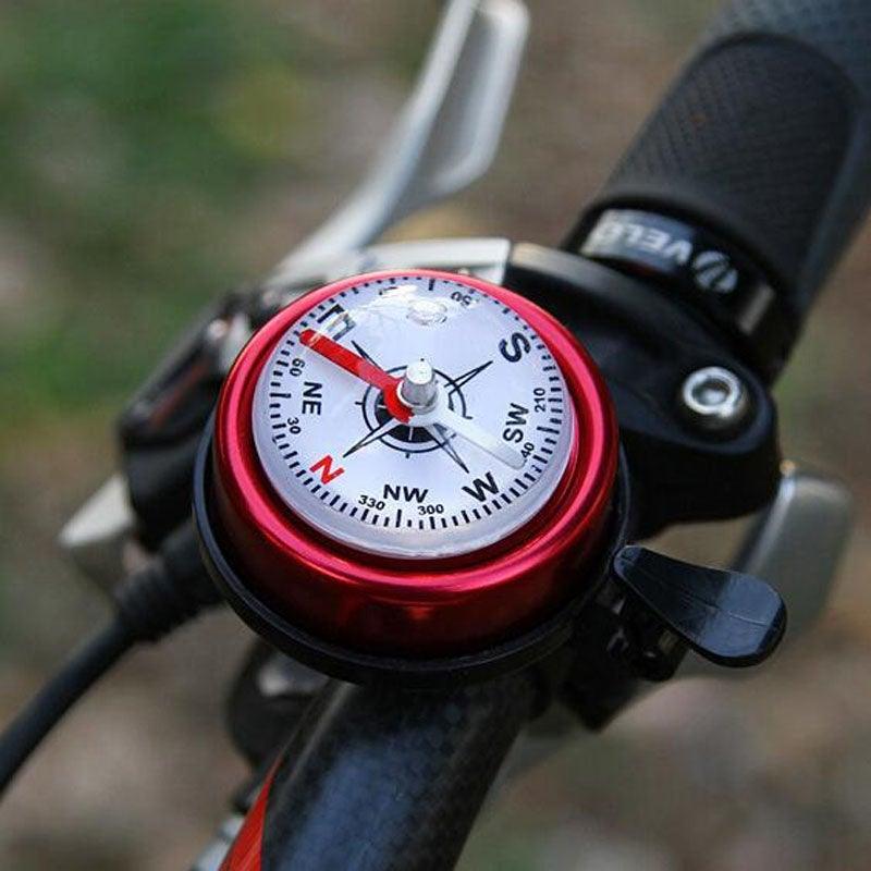 Stevvex aluminum bicycle bell with compass, view 7