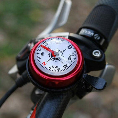 Stevvex aluminum bicycle bell with compass, view 7