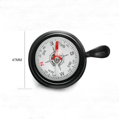 Stevvex aluminum bicycle bell with compass, view 6