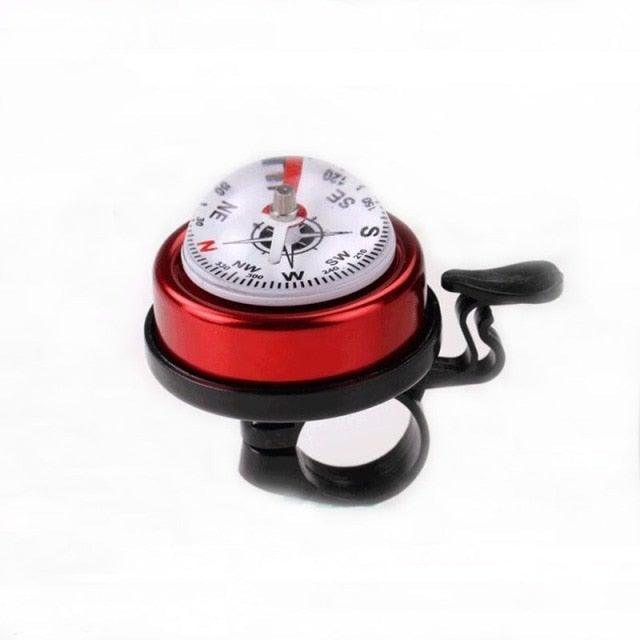 Stevvex aluminum bicycle bell with compass, view 4