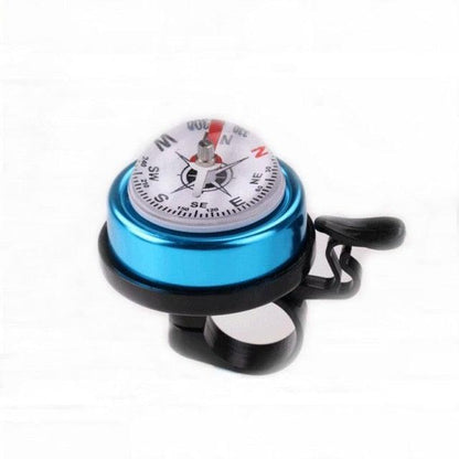 Stevvex aluminum bicycle bell with compass, view 3