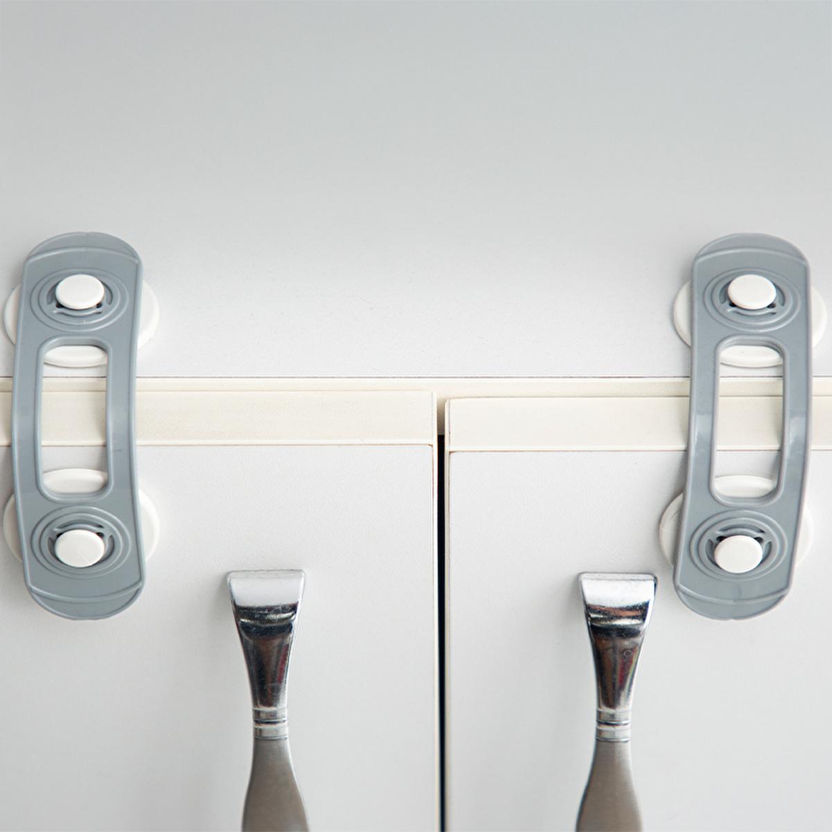 Babyjem Multi-Purpose Safety Lock - Easy Installation Childproofing Solution for Cabinets & Drawers by Beauty Care Bag