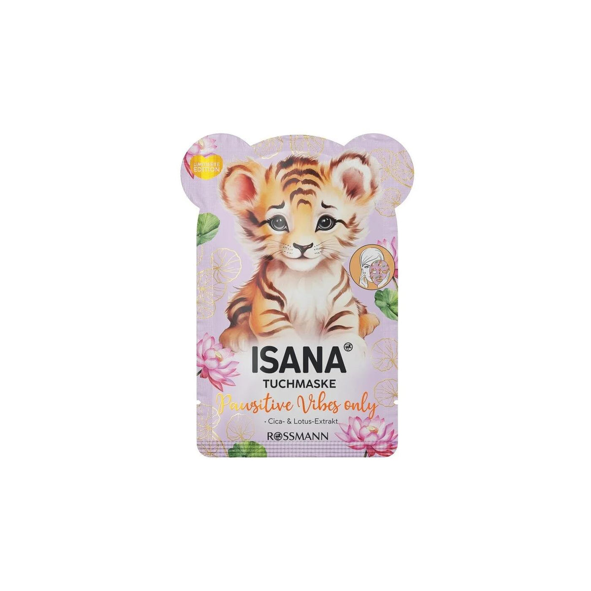 Isana Cica Pawsitive Vibes Sheet Mask for Soothing Moisture by Beauty Care Bag
