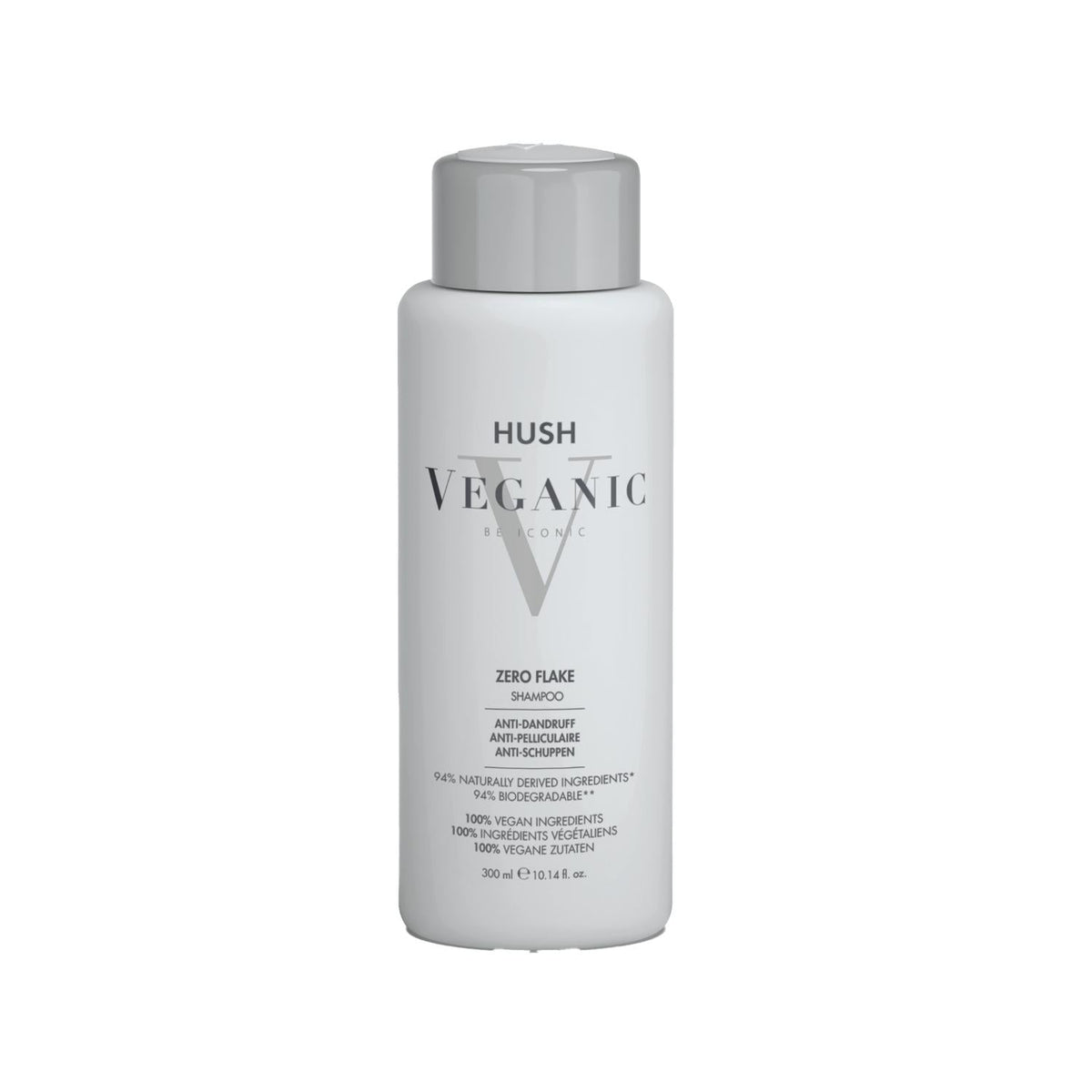 Hush Veganic Zero Flake Purifying Shampoo for Flaky Scalp 300ml by Beauty Care Bag