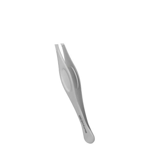 STALEKS Professional Eyebrow Tweezers, Type 4 - Precision Beauty Tool for Hair Removal & Grooming by Beauty Care Bag