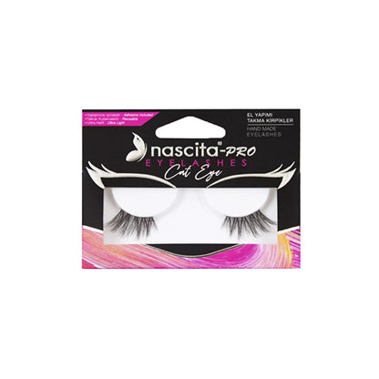 Nascita Cat Eye False Eyelashes No. 155 Winged Effect by Beauty Care Bag