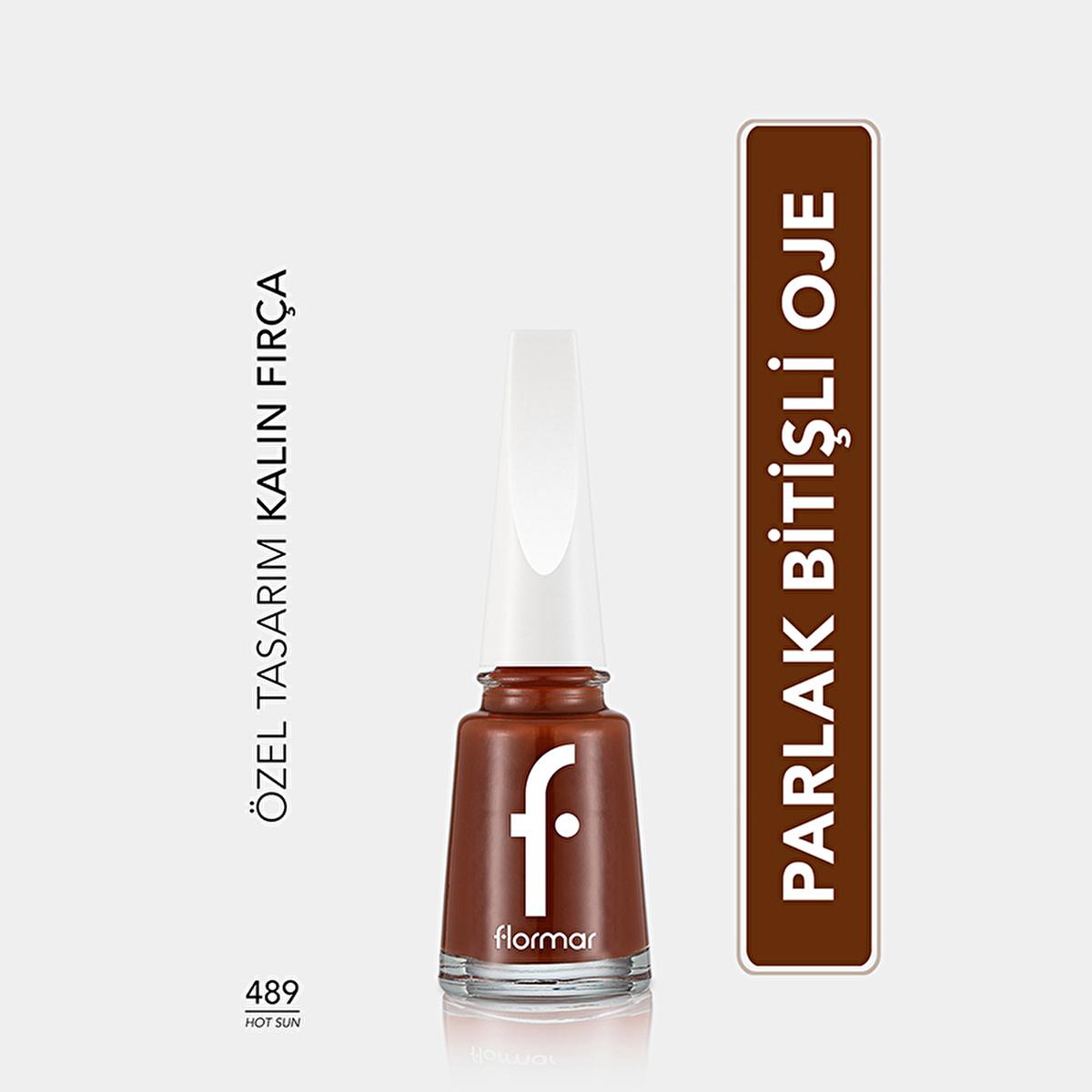 Flormar Long-Lasting Nail Enamel with Magnesium, Calcium & Sulfur - Vibrant Colors, Nourishing Nail Care by Beauty Care Bag