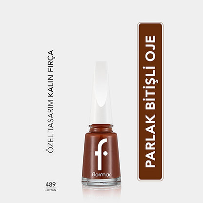 Flormar Long-Lasting Nail Enamel with Magnesium, Calcium & Sulfur - Vibrant Colors, Nourishing Nail Care by Beauty Care Bag