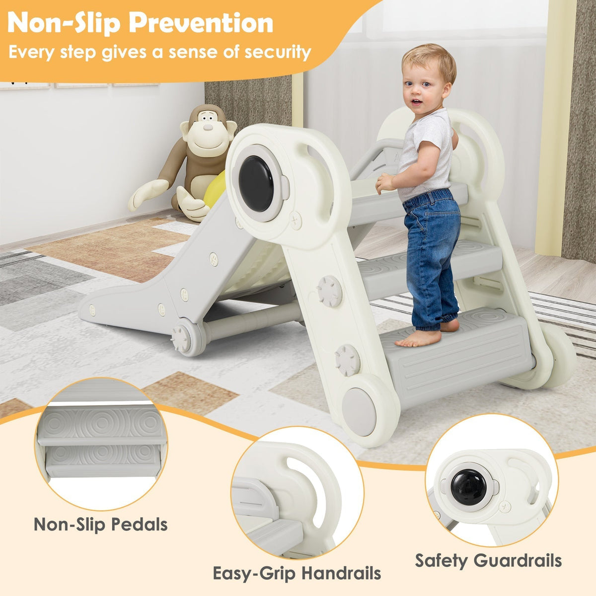 Foldable baby slide with climber by GBruno Store, view 12