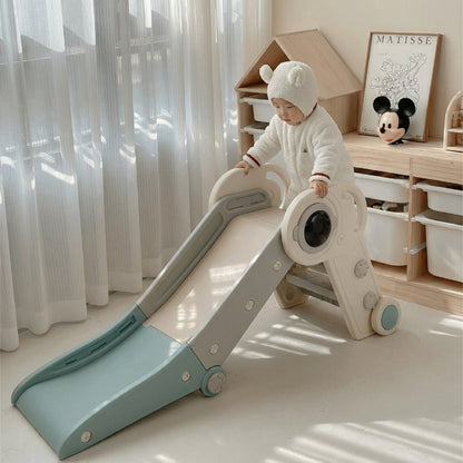 2-in-1 astronaut toddler slide with climber by GBruno Store
