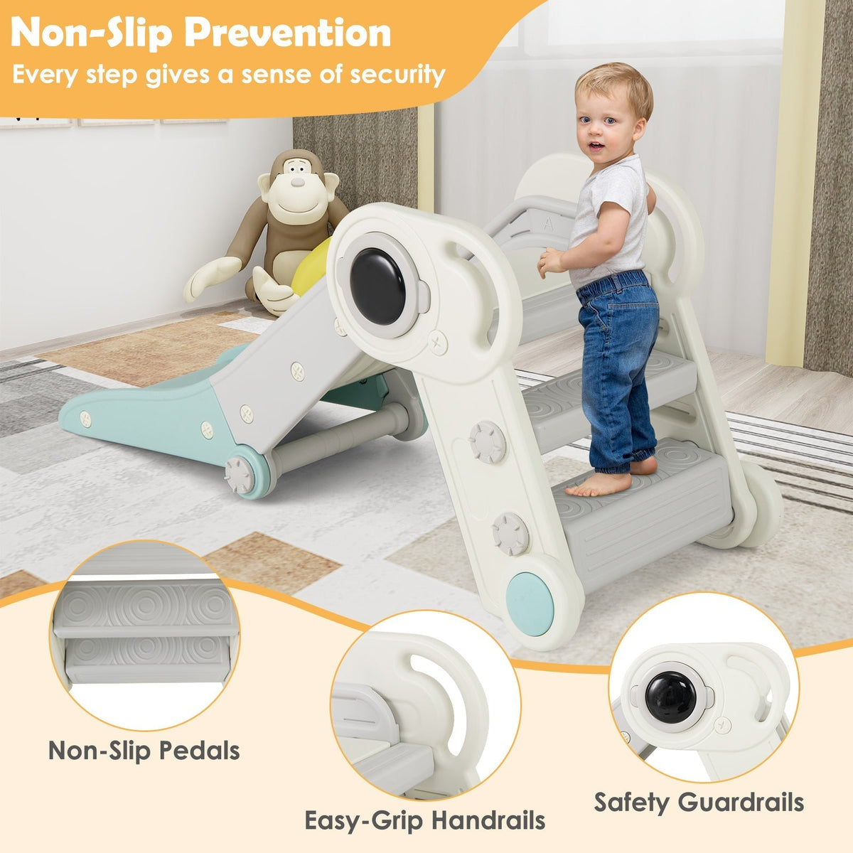 Foldable baby slide with climber by GBruno Store, view 11
