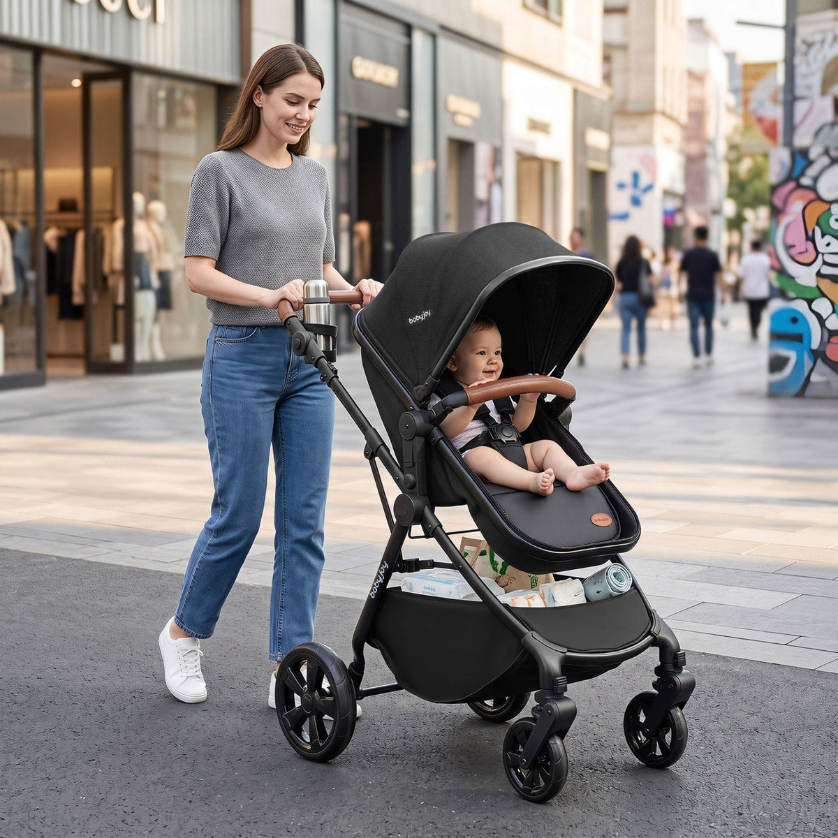 GBruno Store 2-in-1 convertible baby stroller, view 17