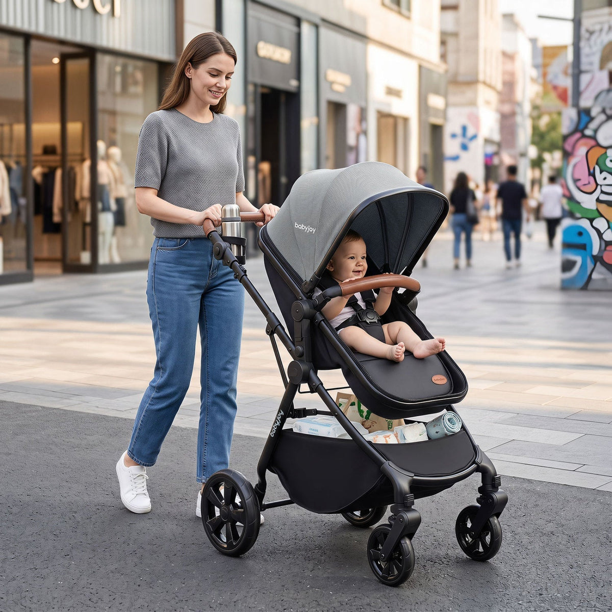 GBruno Store 2-in-1 convertible baby stroller