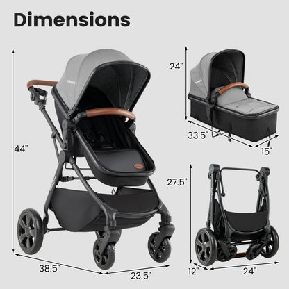 GBruno Store 2-in-1 convertible baby stroller, view 4