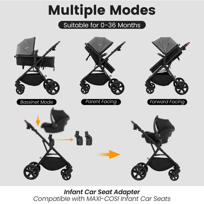 GBruno Store 2-in-1 convertible baby stroller, view 7
