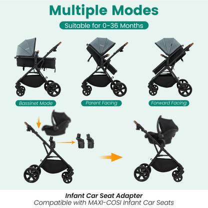 GBruno Store 2-in-1 convertible baby stroller, view 15
