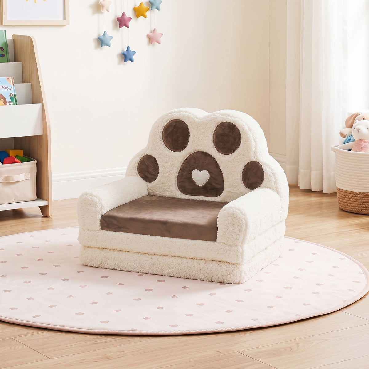 GBruno Store convertible toddler velvet sofa lounger, view 7