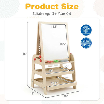 GBruno Store magnetic whiteboard and marble run easel for kids, view 5