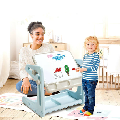 2-in-1 kids easel table and chair set by GBruno Store, view 6