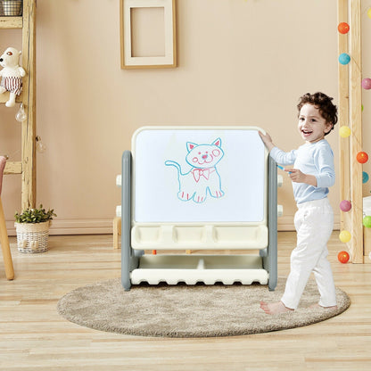 2-in-1 kids easel table and chair set by GBruno Store, view 4
