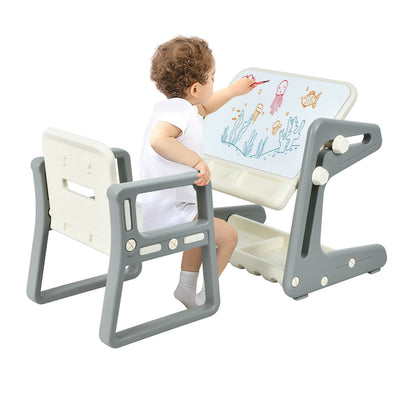 Adjustable kids art table and chair with painting board by GBruno Store, view 10