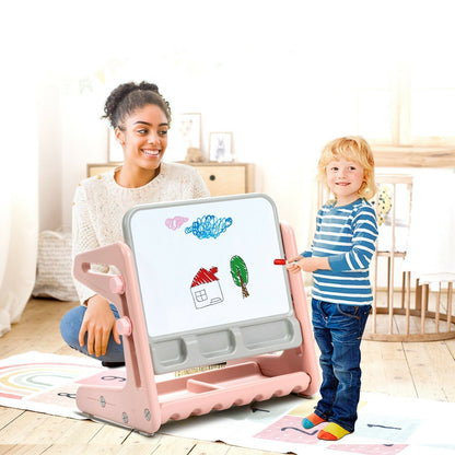 Adjustable kids art table and chair with painting board by GBruno Store, view 5