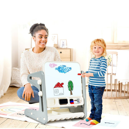 2-in-1 kids easel table and chair set by GBruno Store, view 23