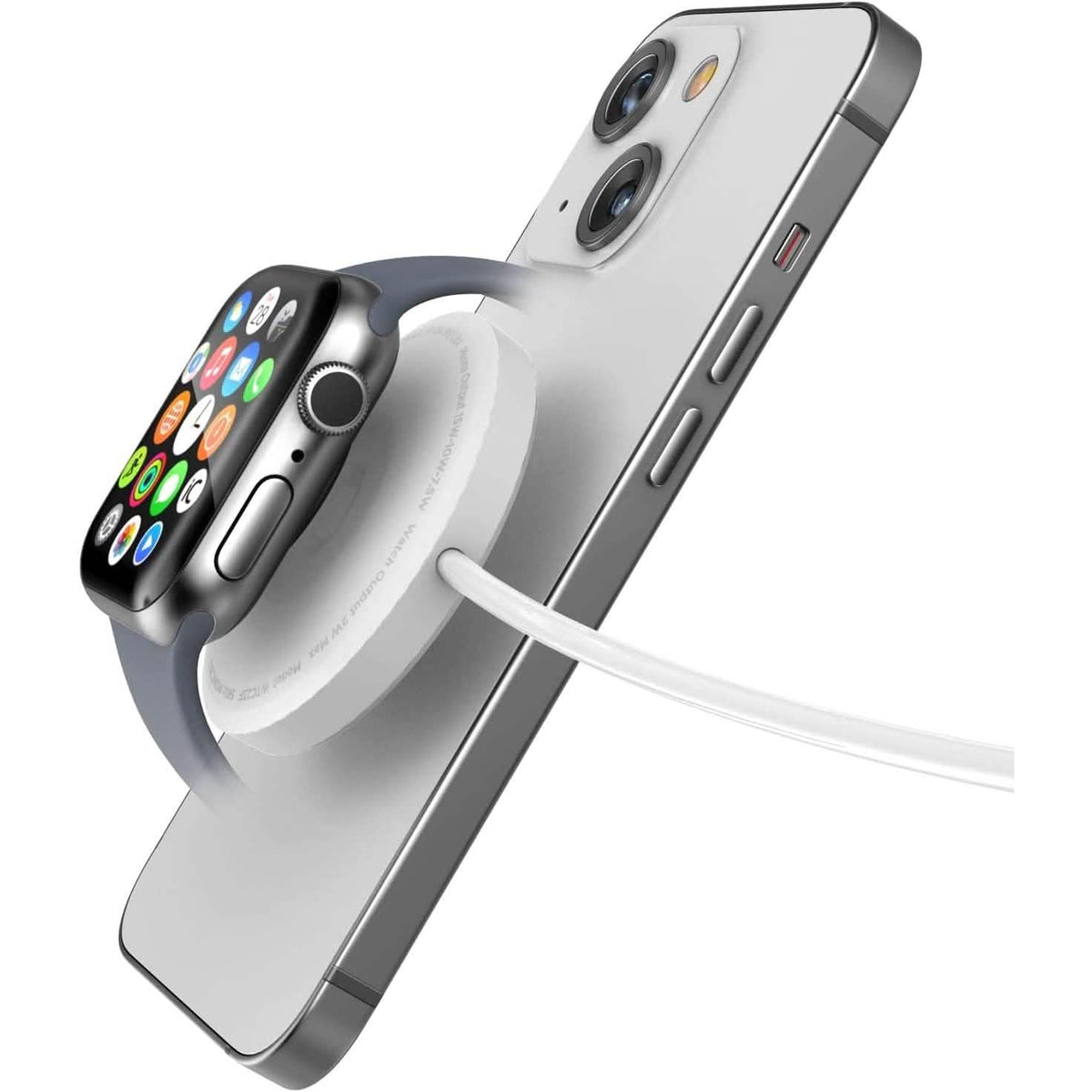 EasyOptionXY 2-in-1 magnetic wireless charger for Apple Watch and iPhone