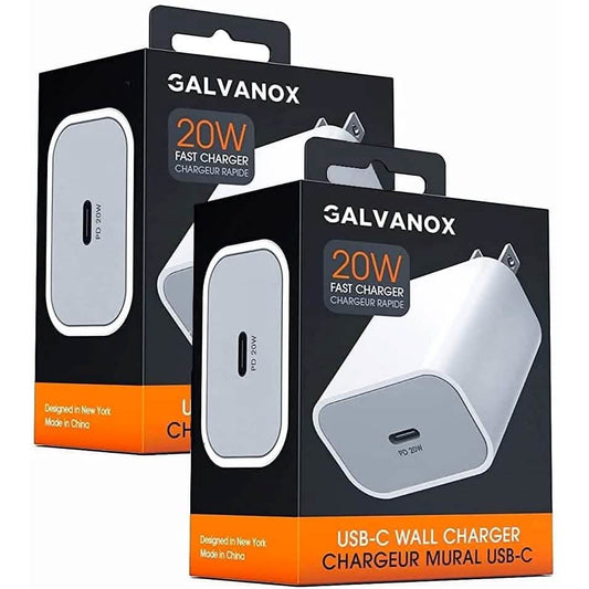 EasyOptionXY 20W USB-C wall charger plug, 2 pack