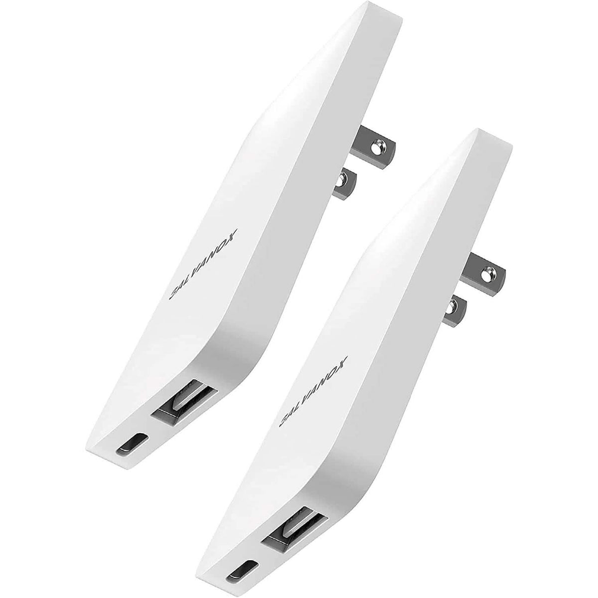 EasyOptionXY flat slim USB-C and USB-A power adapter, 2 pack