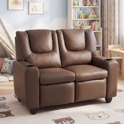 GBruno Store 2 seater kids recliner sofa with cup holders, view 13