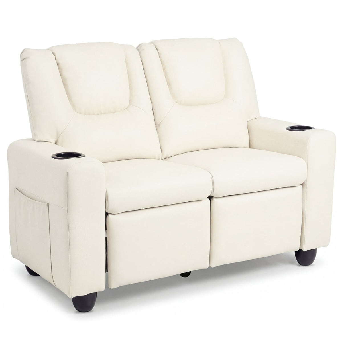 GBruno Store 2 seater kids recliner sofa with cup holders, view 4
