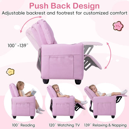 GBruno Store 2 seater kids recliner sofa with cup holders, view 9