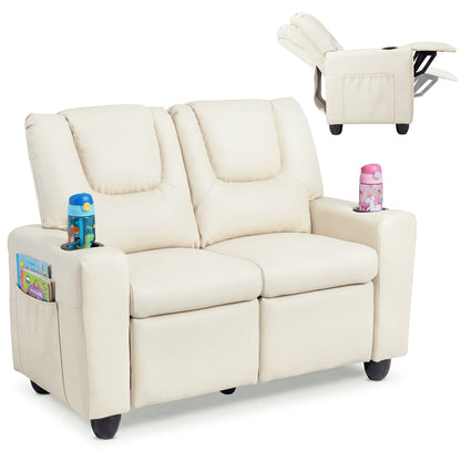 GBruno Store 2 seater kids recliner sofa with cup holders, view 31
