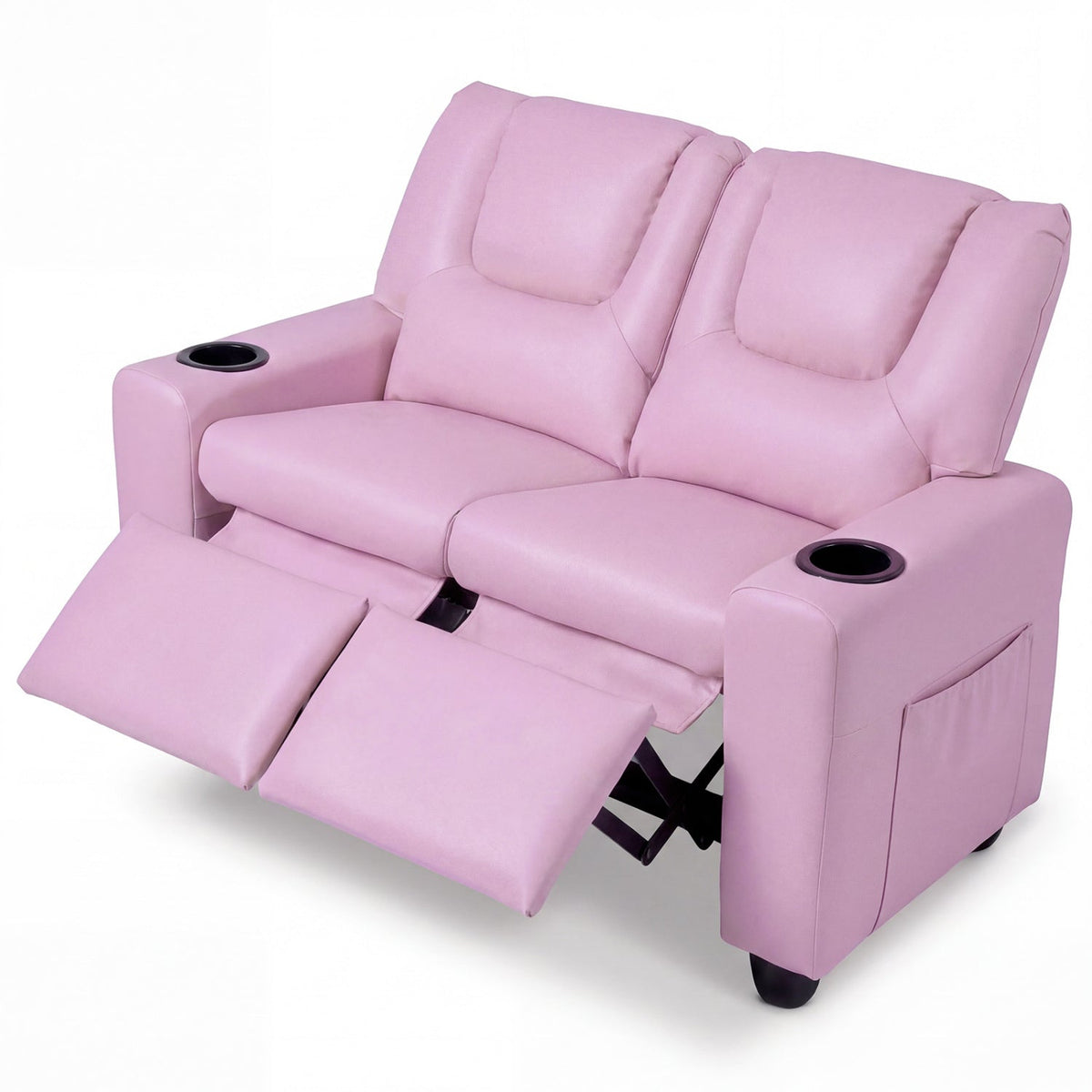 GBruno Store 2 seater kids recliner sofa with cup holders, view 7