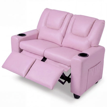 GBruno Store 2 seater kids recliner sofa with cup holders, view 7