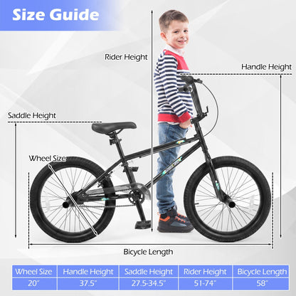 GBruno Store 20 inch freestyle BMX bike with four pegs, view 5