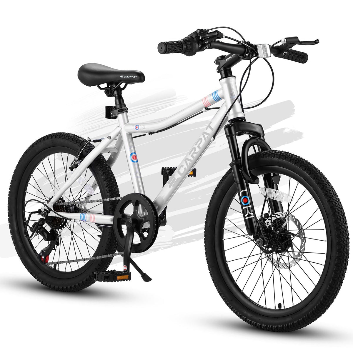 7-speed 20 inch kids mountain bike with front suspension fork, GBruno Store, view 3