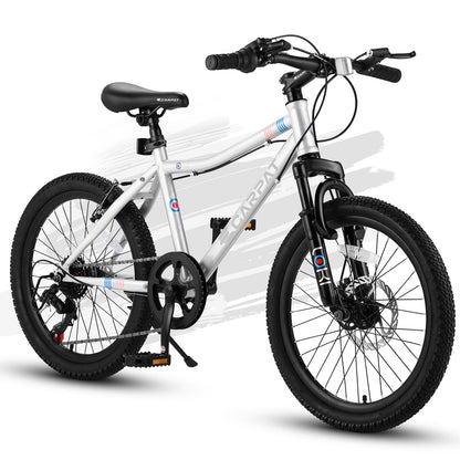 7-speed 20 inch kids mountain bike with front suspension fork, GBruno Store, view 3